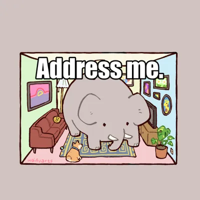 address me sticker