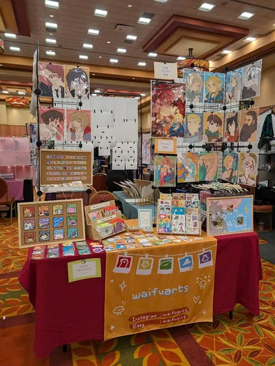 artist alley table costume con